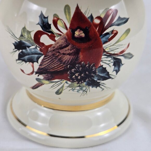 Lenox For The Holidays Winter Greetings Tea Light Lamps Set of 2 Porcelain IOB - Picture 6 of 15